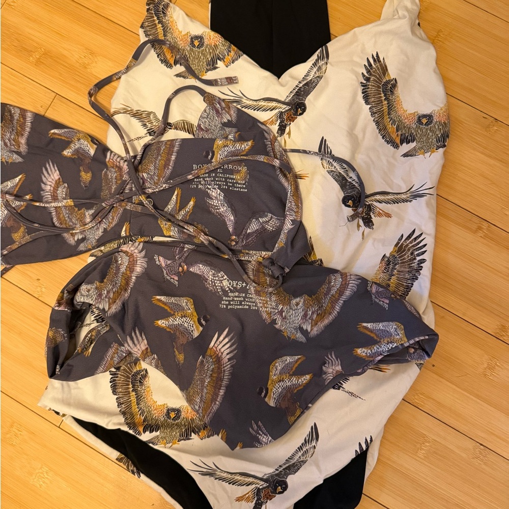 Well loved - Boys + Arrows Multicolor Bird Print Swimwear